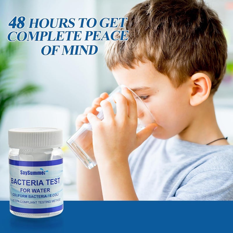 SaySummer Drinking Water Bacteria Test Kit: 6 Tests Detecting Coliform E coli Bacteria - at Home Well Water Testing Kits for Drinking Water Pool Hot Tub Aquarium and More - Image 5